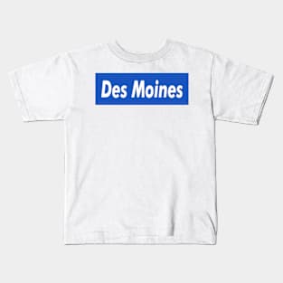 Des Moines Box Logo Kids T-Shirt